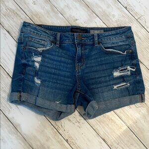 Aeropostale Midi Blue Denim Shorts size 6